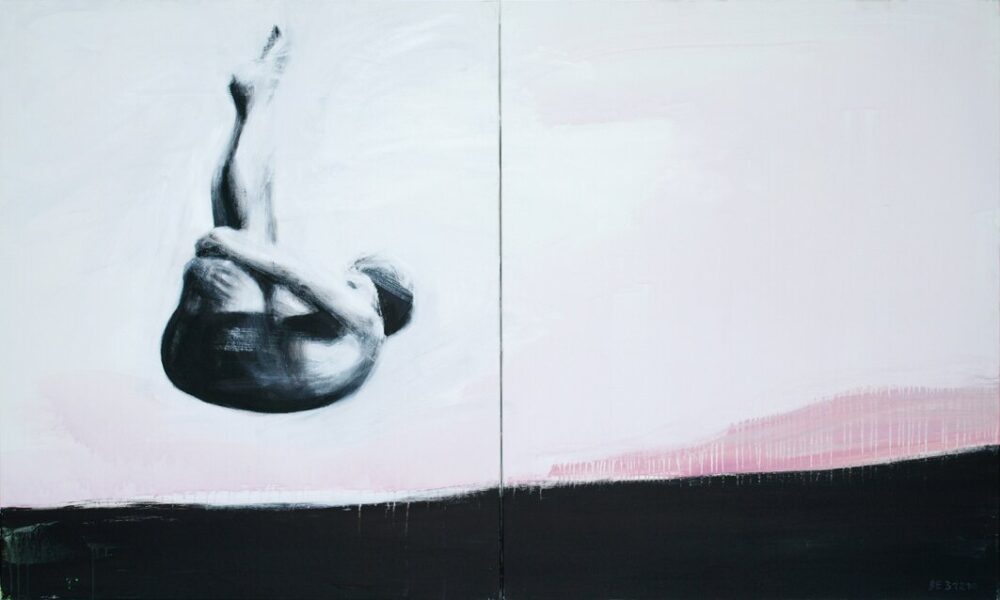 "Jumper" | acrylic on canvas | 200x120cm (2x100x120cm) | 2011(2x100x120cm) | 2011