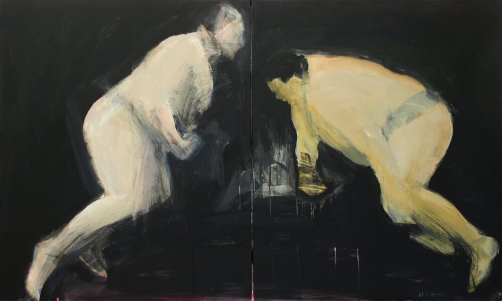"Warriors" | acrylic on canvas | 200x120cm (2x100x120cm) | 2010