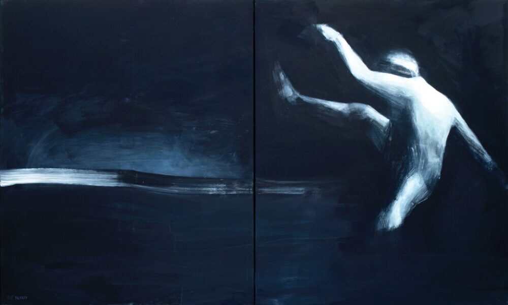 "Untitled" | acrylic on canvas | 200x120cm (2x100x120cm) | 2010