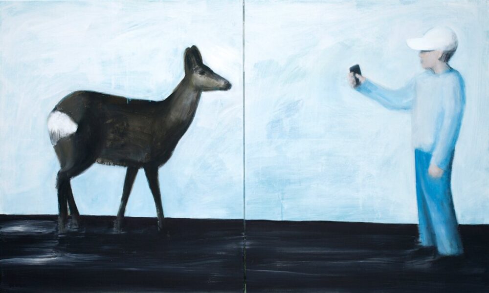 "Cityscape #Warsaw" | acrylic on canvas | 200x120cm (2x100x120cm) | 2010