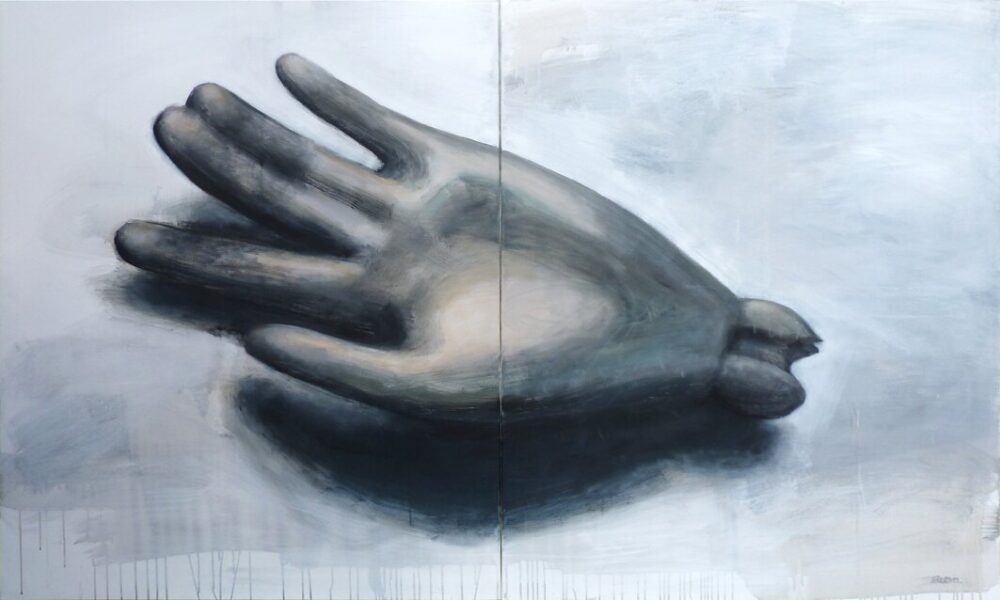 "Barbie's Hand" | acrylic on canvas | 200x120cm (2x100x120cm) | 2011