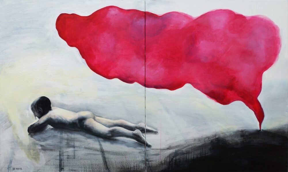 "Cityscape. Warsaw" | acrylic on canvas | 200x120cm (2x100x120cm) | 2012