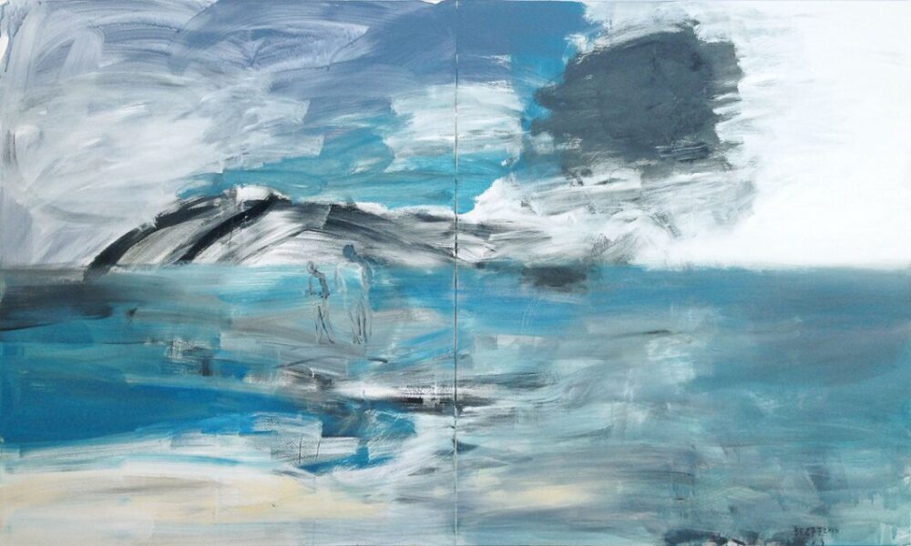 "Untitled" | acrylic on canvas | 200x120cm (2x100x120cm) | 2010