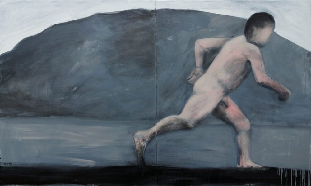"Untitled" | acrylic on canvas | 200x120cm (2x100x120cm) | 2013
